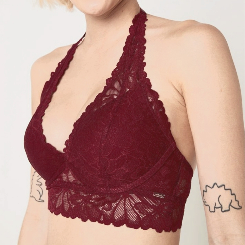 Nwot Victoria's Secret pink halter bralette